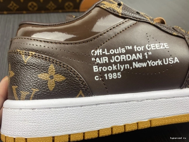 AJ1 Jordan OW 1 LOW Off-Louis Air x 0607